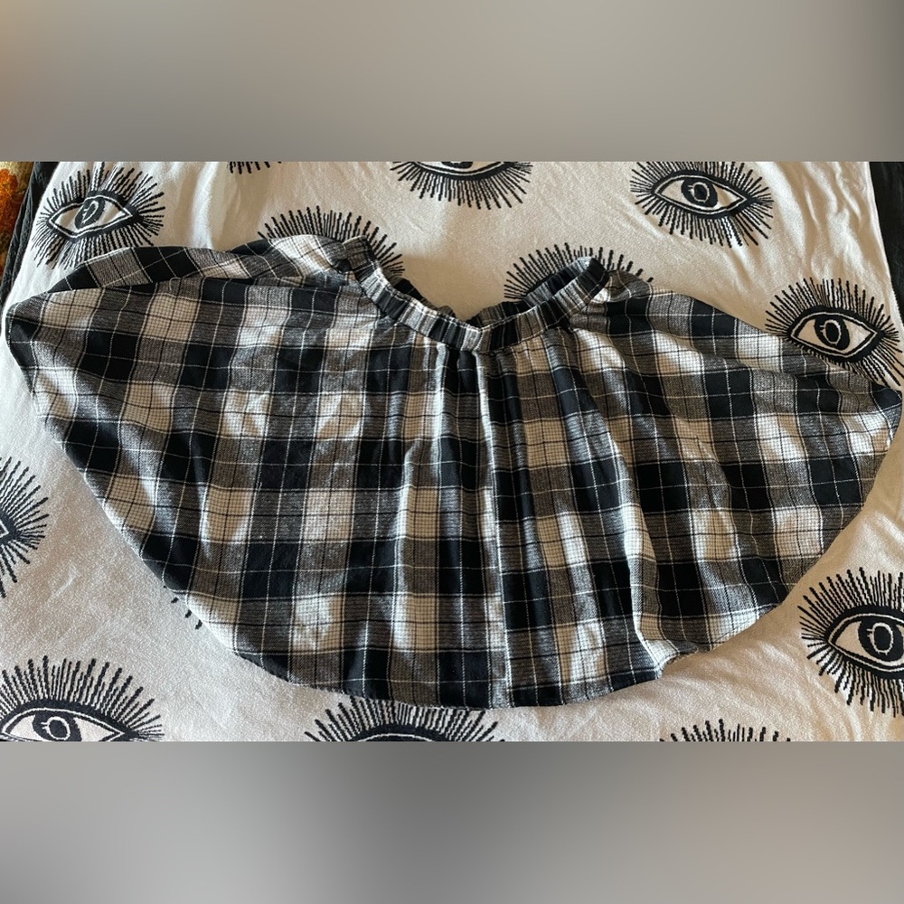 Plaid Mini Skirt - Plus Size